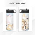 thumbnail image 3 of Uemuo Cute Animals Print 18oz Sports Insulated Kettle, Water Bottle, Outdoor Sports Bottle, Insulated Hydration Bottle with Handle & Flip Straw, 3 of 8