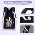 thumbnail image 5 of Girls Backpack, Kids Backpack for Girls, School bag for Primary Elementary Teenage, Middle School Students Bookbag(Dark Purple), 5 of 8