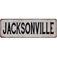 thumbnail image 1 of JACKSONVILLE Vintage Look Rustic Metal City State Sign 8 x 24 Matte Finish Metal 108240041355, 1 of 1