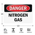 thumbnail image 2 of Danger Sign - Nitrogen Gas Tin Sign Warning Metal Sign Vintage Sign Wall Decor for Home Farm Bar Coffee Shop Club Decoration 8x12 Inch, 2 of 7