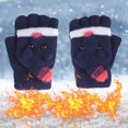 thumbnail image 5 of Lilgiuy Winter Gloves Soft Warm Women Heating Half-Finger Gloves Thicken Windproof Gloves Gifts for Family or Friends, 5 of 5