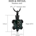 thumbnail image 2 of Crystal Turtle Urn Necklace for Ashes Keepsake Holder Memorial Jewelry Women / Men Sea Turtle Cremation Jewelry for Ashes Urns Pendant Jewellery for Pets/Human, 2 of 7