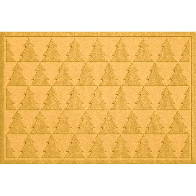 867660023 Garde d'Eau Pins Tapis en Jaune - 2 Pi x 3 Pi.
