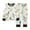White, variant on Shachafan Casual Cartoon Print Pajama Pants Set For Autumn Boys And Girls (2Y 9Y) Boy Suspender Outfit