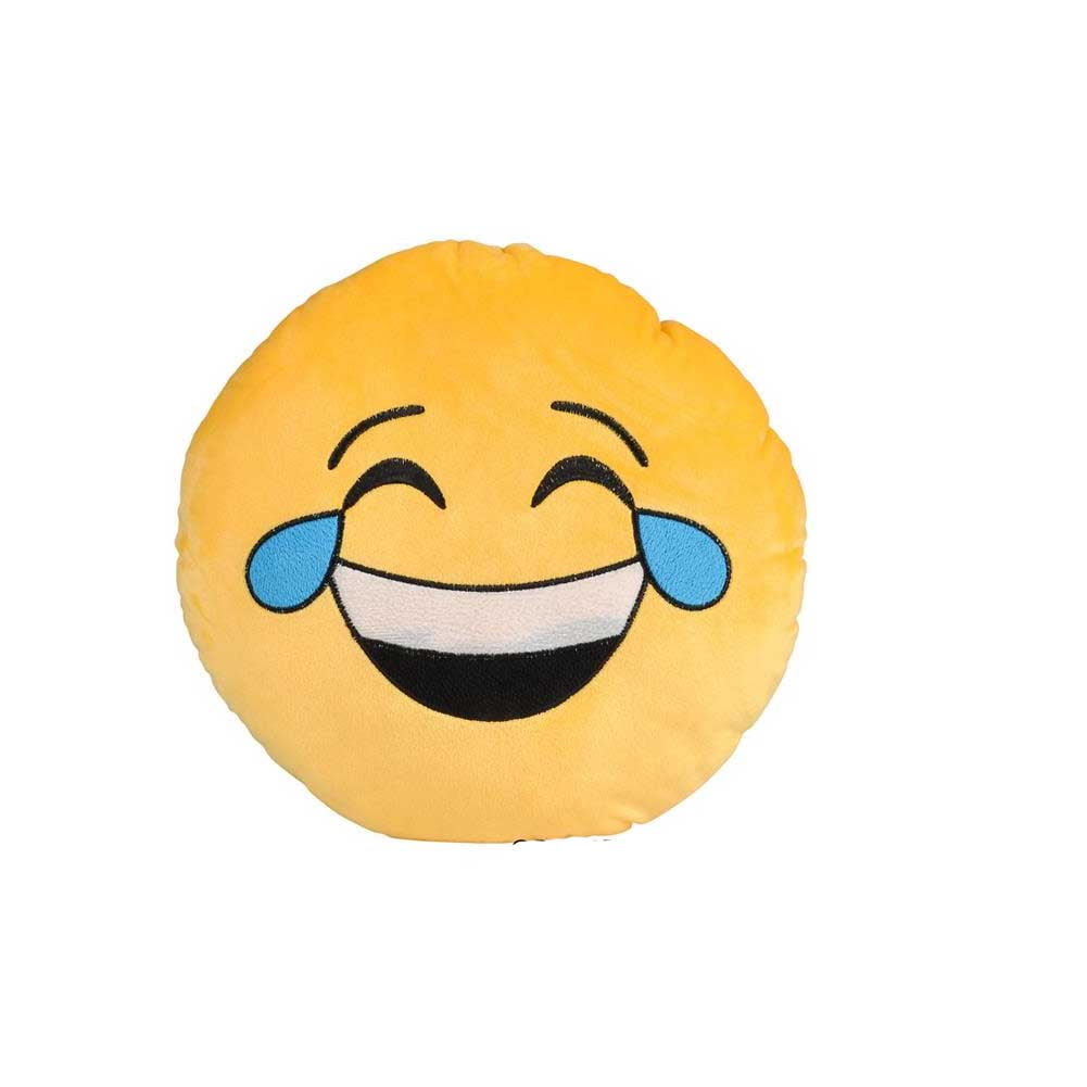 Laughing Crying Yellow Emoji Pillow Smiley Plush Cushion Cell Phone