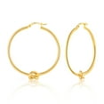 thumbnail image 2 of Lancharmed Gold Plated Women's Earrings,Round Earring New Years Gifts, 2 of 8