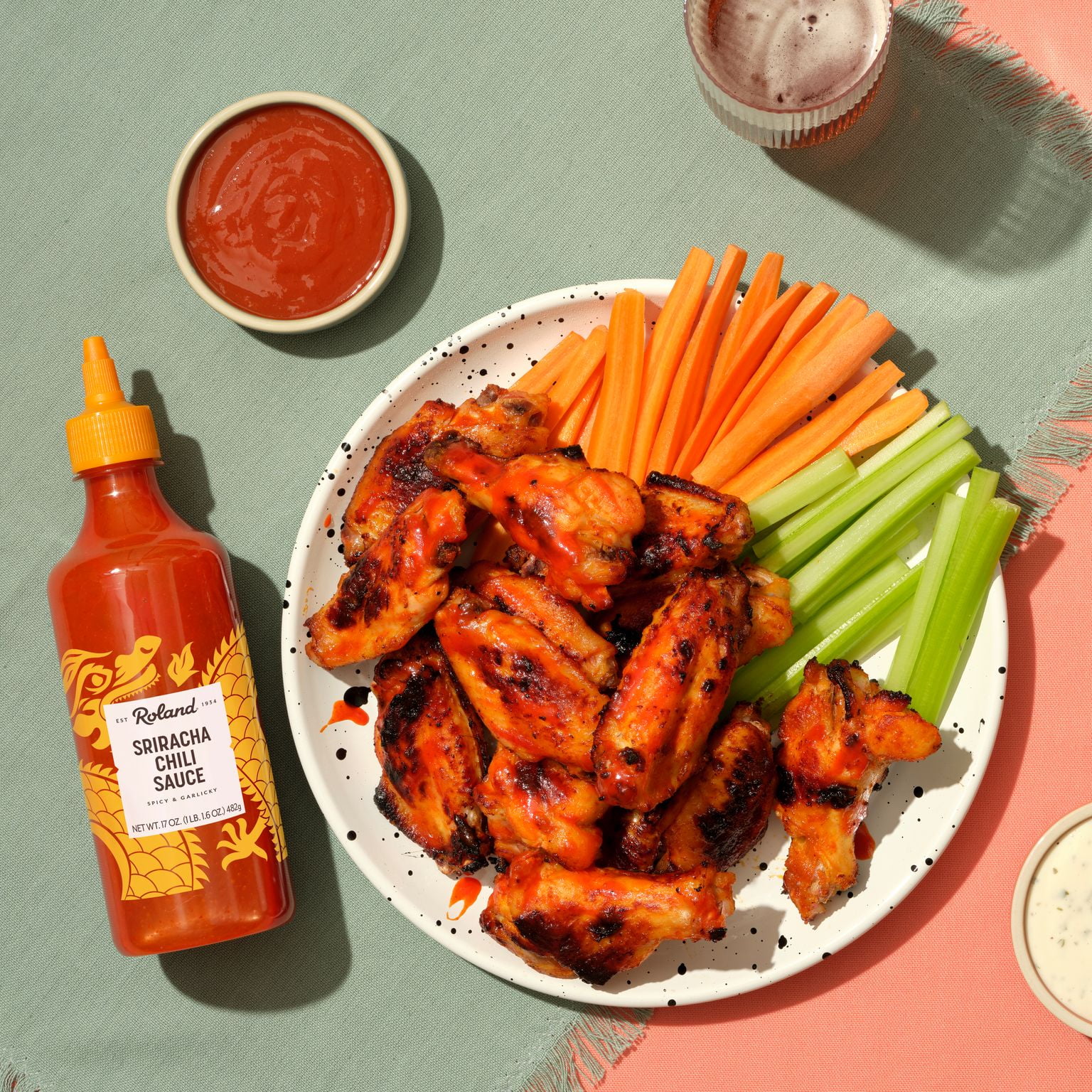 (2 pack) Roland Sriracha Chili Sauce, Allergens Not Contained, 17 Ounces