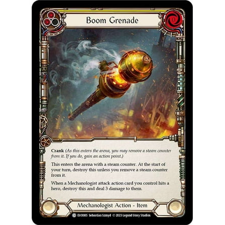 Flesh and Blood Bright Lights Common Boom Grenade EVO085 (Yellow)