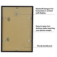 thumbnail image 3 of Americanflat 12x18 Poster Frame with Polished Plexiglass Streamline Collection Thin Border Wall - Black, 3 of 6