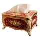 thumbnail image 2 of Dispensador de pañuelos acrílicos con cubierta para caja de pañuelos de estilo europeo de 2 piezas para restaurante Rojo y blanco, 2 of 9