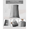 thumbnail image 7 of Black White Ombre Pillow Covers King Size, Vintage Minimalism Abstract Stripes Soft Bed Throw Pillowcases Breathable Cooling Long Lumbar Body Pillow Sham Cover for Bed Sofa 20''x40'', 7 of 7