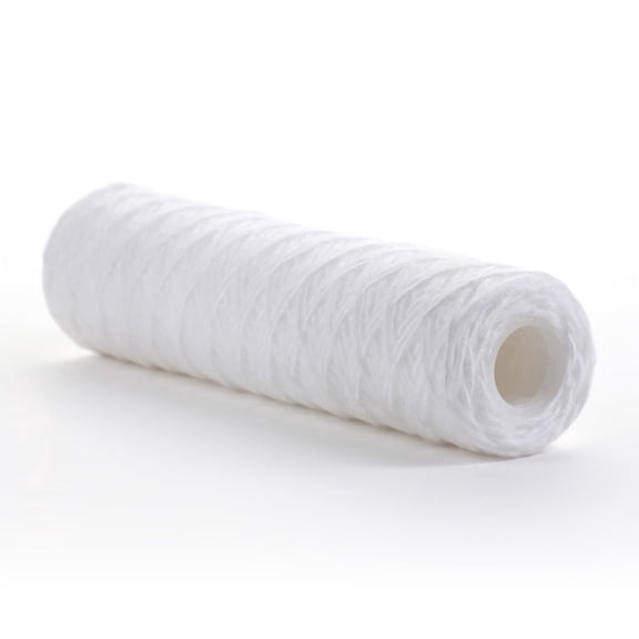 Hydronix SWC-25-1050 Universal Whole House String Wound Sediment Water Filter Cartridge 2.5" x 10" - 50 micron