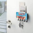 thumbnail image 5 of Hand Watermelon Hello Summer Mail Holder Organizer Wall Mount with Shelf Key Holder Key Rack with 5 Key Hooks for Wall Decorative, 5 of 6