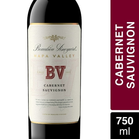 Beaulieu Vineyard Cabernet Sauvignon Red Wine, 750ml Glass wine bottle, Napa Valley, 14.8 % ABV