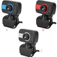 thumbnail image 4 of Sidaley Cámara web USB con clip con micrófono Cámara web de HD giratoria de 360 ​​​​grados para computadora portátil Sistemas de cine en casa plata negra, 4 of 6