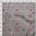 thumbnail image 4 of oneOone Velvet Gray Fabric Asian Suzani Diy Clothing Quilting Fabric Print Fabric By Yard 58 Inch Wide, 4 of 5