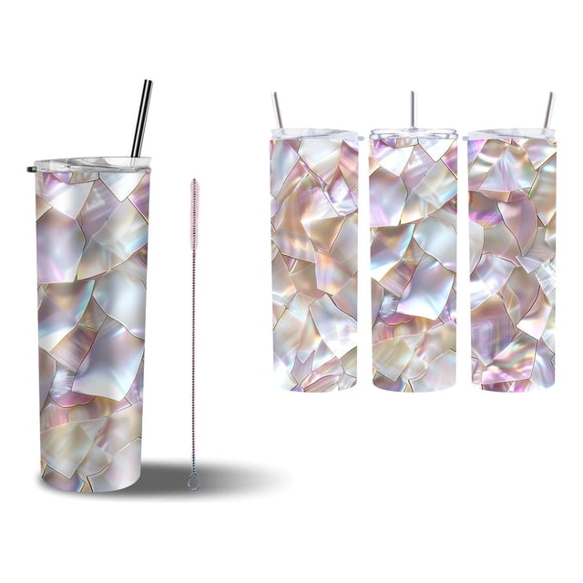 Termo Tumbler SVART 20 oz diseño tipo Madre Perla MD6
