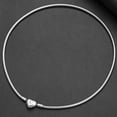 thumbnail image 6 of Murtoo heart necklace stainless steel snake chain 18 inch letter charm jewelry for women, 6 of 9