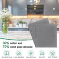 thumbnail image 2 of Uxcell 10-Pack Swedish Dishcloths for Kitchen, 7"x8" Wood Pulp Cellulose Reusable Paper Towels Washable Non-Scratch Rags [Dark Gray], 2 of 6
