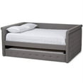 thumbnail image 1 of Maddie Home Tissu Moderne Touffeté Lit de Repos avec Gigogne en Gris, 1 of 11