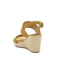 thumbnail image 2 of Lucky Brand Minjah Golden Yellow Espadrille Jute-Wrapped Wedge Mid Heel Sandals (Golden Yellow, 11), 2 of 6