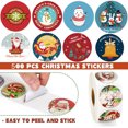 thumbnail image 2 of 500 piezas de pegatinas navideñas en rollo, etiquetas de Navidad para sobres de vacaciones de invierno, etiquetas adhesivas para fiestas de Navidad, libros, tarjetas, decoración, regalo, 2 of 5