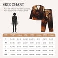 thumbnail image 4 of Bingfone Womens Pajama Sets Cool Fire Lion Print,Long Sleeve Loungewear Pajamas Set-Small, 4 of 8