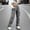 Gray, variant on Womens Beige Cargo Pants Tapered Fit with Elastic Ankle, Casual Cotton Joggers Utility Pants for Streetwear,Size M