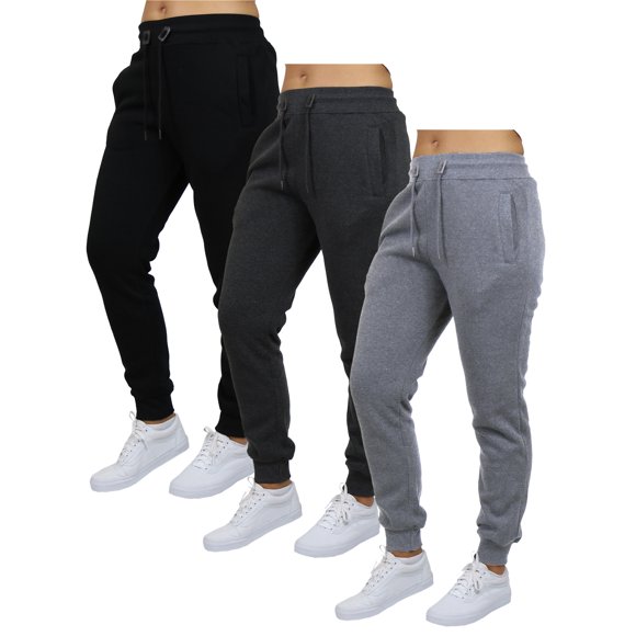 3-Pack Women's Fleece & French Terry Oversized Loose-Fit Jogger Sweatpants (S-2XL)