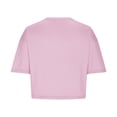 thumbnail image 3 of Qiopertar Mode Femmes Été T-Shirt Col Rond Imprimé Manches Courtes Blouse Décontractée Grandes Économies de Vacances! Liquidation Moins de 5$ Livraison Gratuite, 3 of 7