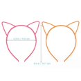 thumbnail image 3 of FRCOLOR 10pcs Cat Ear Headband Plastic Cat Hairband Cat Bow Hairbands Makeup Party Headwear for Women Girls, 3 of 3