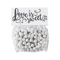 Love Is Sweet Cellophane Treat Bags with Topper, Party Supplies, Wedding, 50 Pieces