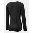 thumbnail image 5 of Women Shirts V Neck Long Sleeve Tops T-Shirt Basic Tees, 5 of 5