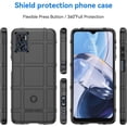 thumbnail image 2 of Durable Sturdy Phone Case for Motorola Moto E22, Heavy Duty Shockproof Slim Rugged Phone Case Bumper Rugged Cover for Motorola Moto E22i/E22 HD Black, 2 of 7