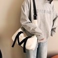 thumbnail image 4 of Bolso bandolera de lona para mujer bandolera de hombro grande coreana Likrtyny bolso de tela de nailon para estudiantes 2022, 4 of 9