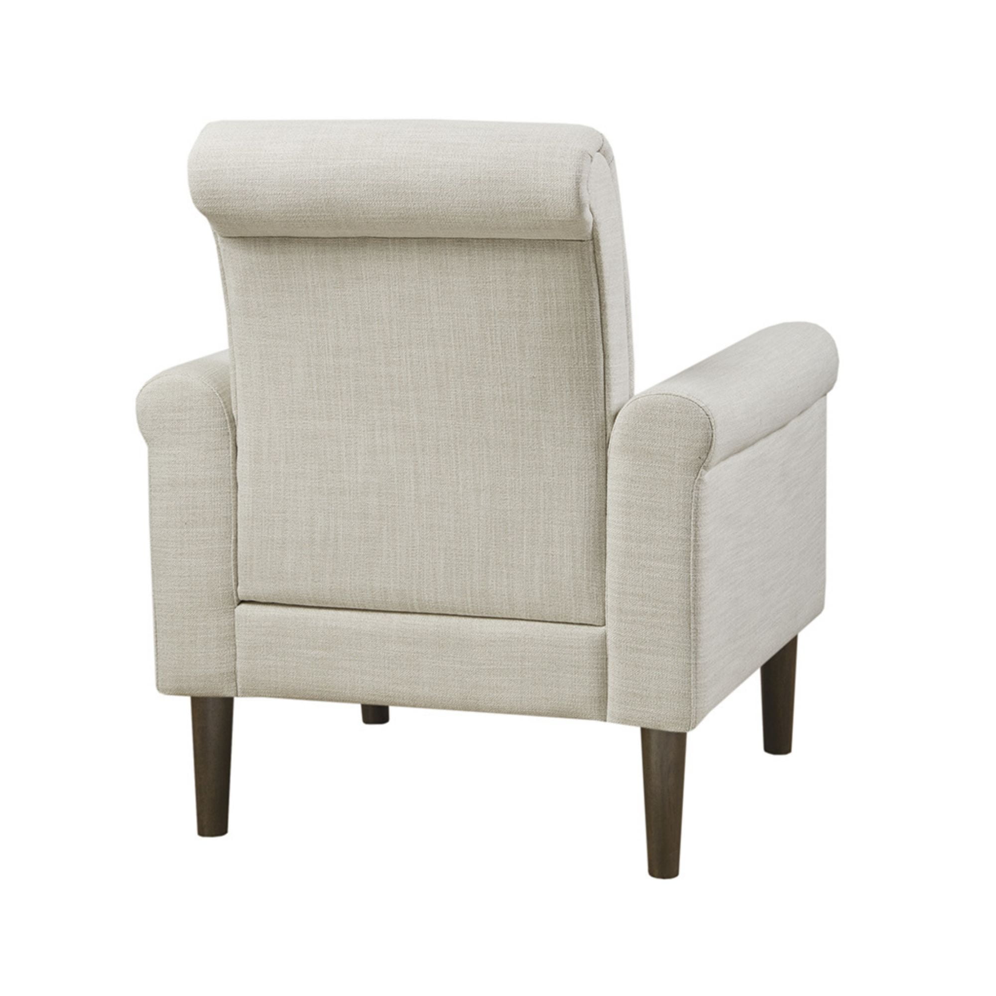 510 Design Accent Chair with Rolled Arm and Attached Cushion Wood