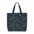 thumbnail image 1 of Disketp Romantic Eiffel Tower Bolsa Tote de Lona para Mujer, Bolso de Hombro y Cruzado con Cierre de Cremallera, 1 of 7