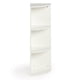 thumbnail image 2 of HOMYLIN Arch Storage Cube Shelves, Librería/Libro/Almacenamiento, 3 Niveles, Blanco, 2 of 5
