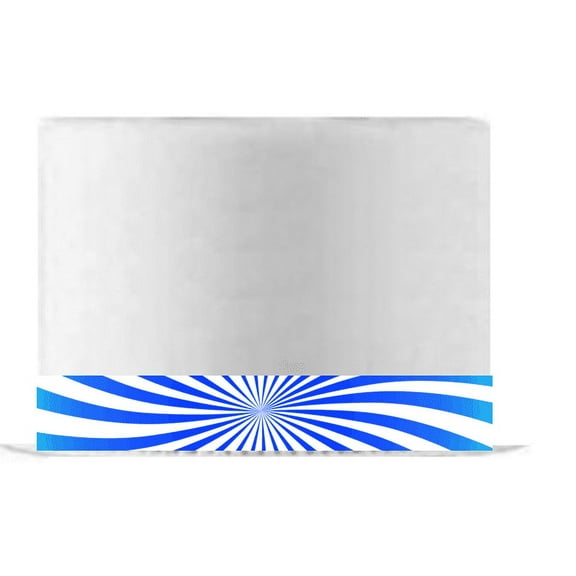 Royal Blue Color Swirl Edible Cake Decoration Ribbon -6 Slim Strips