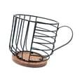 thumbnail image 4 of Coffee Pod Holder Organizer Cup Wire Coffee Pod Basket Para Kitchen Pod Negro Sin Letras Sunnimix Soporte para cápsulas de café, 4 of 8