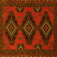 thumbnail image 1 of Ahgly Company Machine Washable Indoor Square Persian Yellow Traditional Area Rugs, 8' Square, 1 of 4