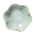 thumbnail image 4 of Segolike Ceramic Trinket Tray Flower Shape Spoon Holder Decorative Plate Key Bowl Dish for Trinket Daughter Kitchen Birthday Gift White Green, 4 of 8