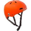 Punisher Skateboards Premium Youth 13-vent Metallic Flake Neon Orange Dual Safety Certified BMX Bike and Skateboard Helmet, Size Medium