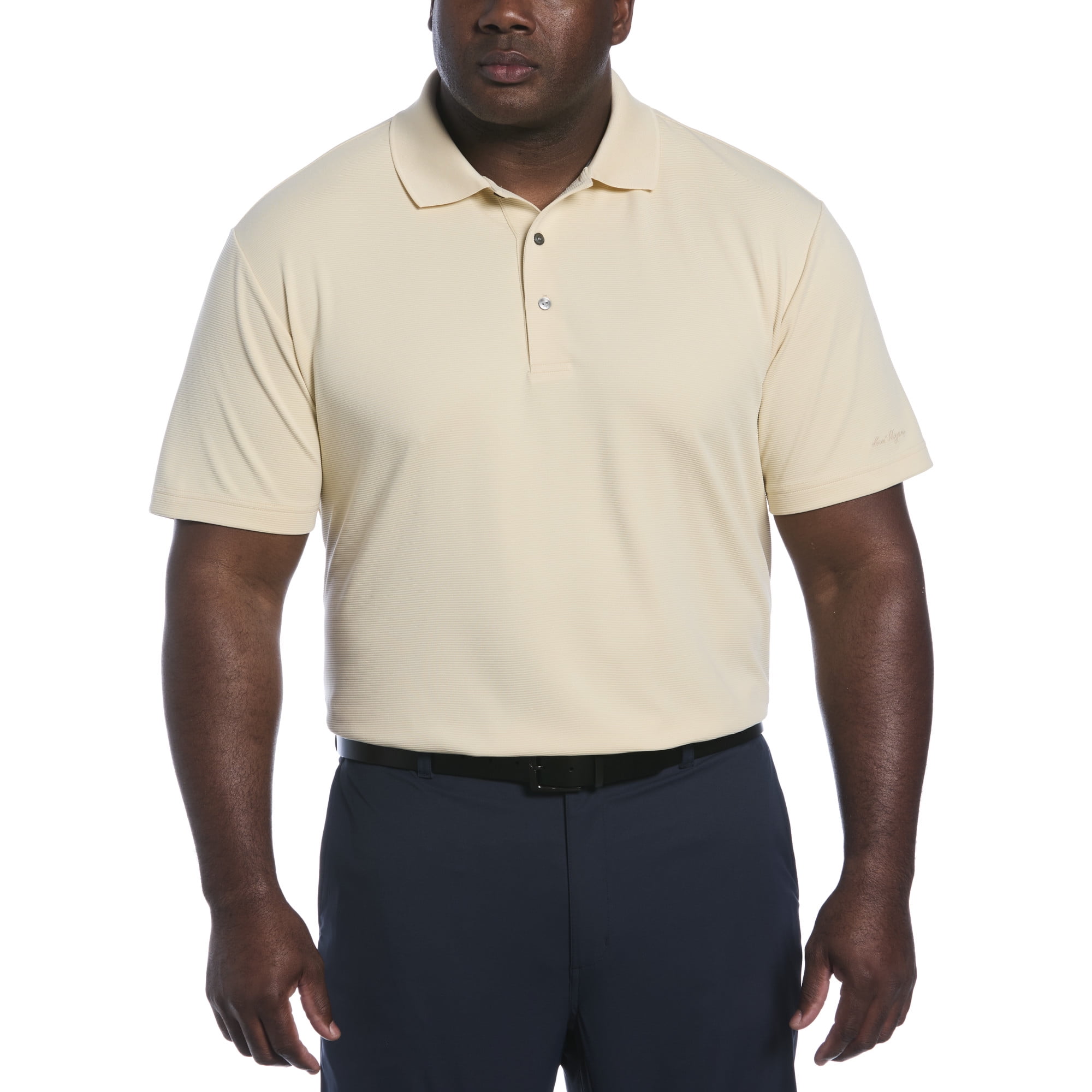 Ben Hogan Men's & Big Men's Performance Solid Polo Shirt with Short Sleeves, Sizes S-5XL