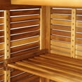 thumbnail image 4 of vidaXL Solid Acacia Wood Bar Table 110x50x105cm Patio Bistro Dining Furniture, 4 of 8