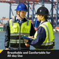 thumbnail image 4 of Chaleco de seguridad COOLJOB de alta visibilidad, 9 bolsillos, reflectante, amarillo, talla S, 4 of 6