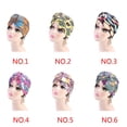 thumbnail image 2 of Baohd Turban Musulman Noué pour Femmes Motif Africain Polyester Coton Élastique pour Perte de Cheveux, 2 of 9