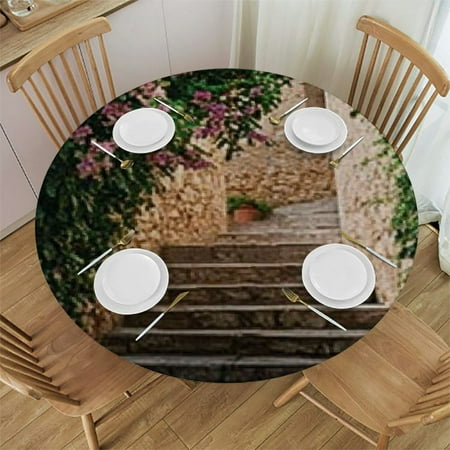 

Autua Flowers Round Tablecloth Waterproof Resistant Fabric for Indoor and Outdoor Parties and Weddings 31 -35