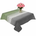 thumbnail image 2 of Sage Green Gray Ombre Table Cloth Waterproof Tablecloths, Vintage Country Wooden Tablecloth Dining Table Cover for Kitchen Party Tabletop Outdoor, Square Tablecloth 60x60 Inch, 2 of 9