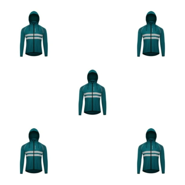 Yuarrent Chaqueta de ciclismo abrigo con capucha para correr rompevientos chaleco reflectante a prueba de viento ropa impermeable moto mujer Type8 NO8